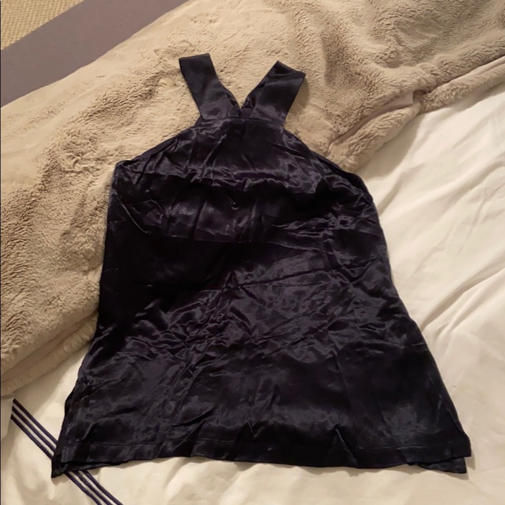 BANANA REPUBLIC Satin Cut-Away Tunic